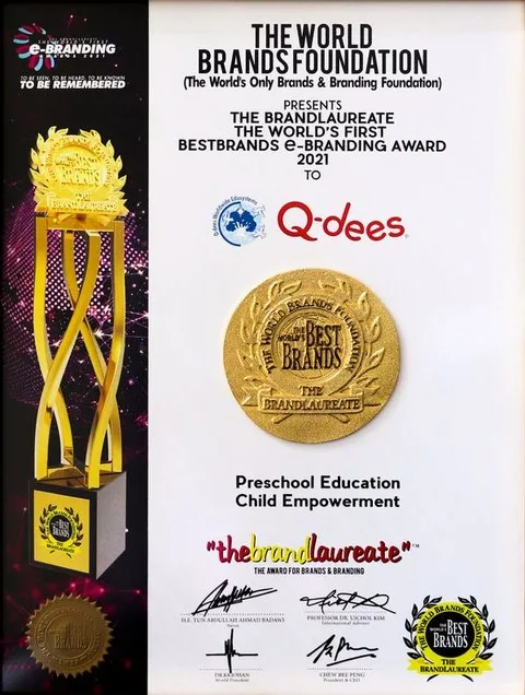 The BrandLaureate certificate 2021, Preschool Education