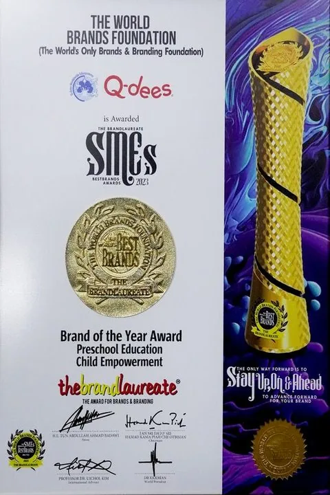 The BrandLaureate SMEs certificate 2023, Preschool Education